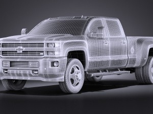 Chevrolet Silverado HD 2015 long vray 3D-Modell