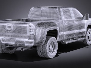 Chevrolet Silverado HD 2015 long vray 3D-Modell