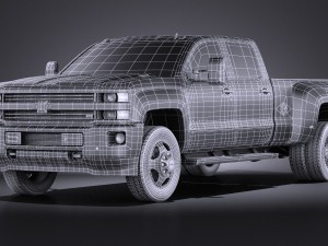 Chevrolet Silverado HD 2015 long vray 3D-Modell