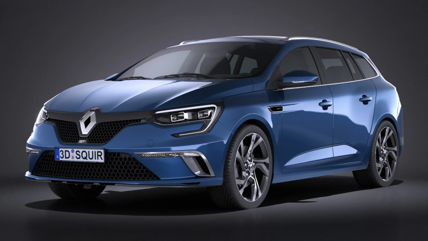 Renault Mégane Estate 2017 Modelo 3D .c4d .max .obj .3ds .fbx .stl .blend