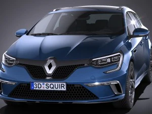 Renault M&eacute;gane Estate 2017 Modelo 3D