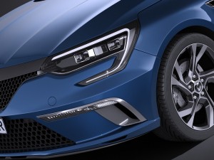 Renault Megane Estate 2017 Modelo 3D