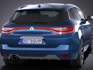 Renault Megane Estate 2017 Modelo 3D
