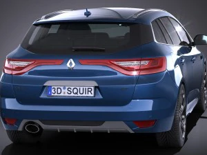 Renault M&eacute;gane Estate 2017 Modelo 3D