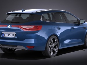 Renault Megane Estate 2017 Modelo 3D