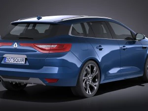 Renault M&eacute;gane Estate 2017 Modelo 3D