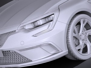 Renault Megane Estate 2017 Modelo 3D