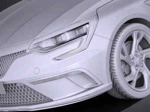 Renault M&eacute;gane Estate 2017 Modelo 3D