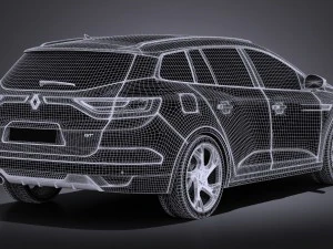 Renault M&eacute;gane Estate 2017 Modelo 3D