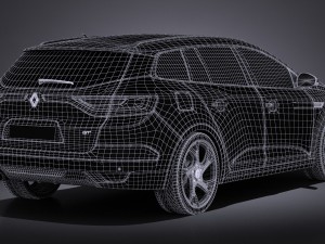 Renault Megane Estate 2017 Modelo 3D