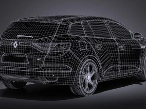 Renault M&eacute;gane Estate 2017 Modelo 3D