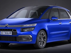 시트로엥 C4 피카소 2017 3D 모델