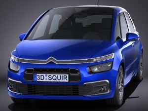 Citroen C4 Picasso 2017 Modelo 3D
