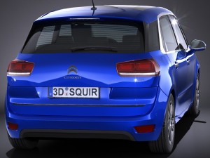 Citroen C4 Picasso 2017 Modelo 3D
