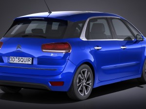 Citroen C4 Picasso 2017 Modelo 3D