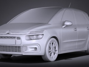 Citroen C4 Picasso 2017 Modelo 3D