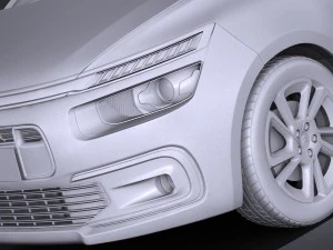 Citroen C4 Picasso 2017 3D Model