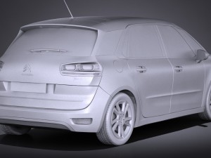 Citroen C4 Picasso 2017 Modelo 3D