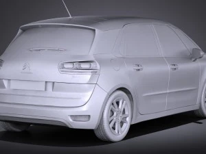 Citroen C4 Picasso 2017 3D Model
