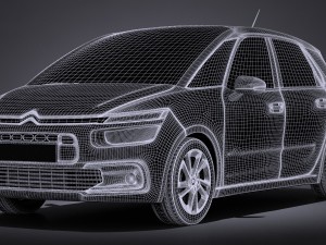 Citroen C4 Picasso 2017 Modelo 3D