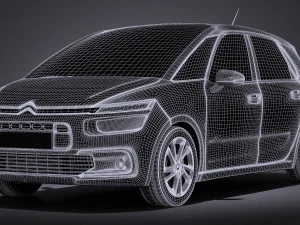 Citroen C4 Picasso 2017 3D Model