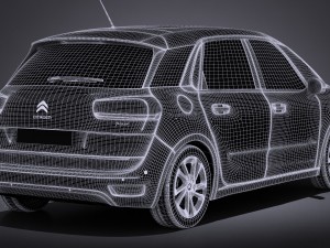 Citroen C4 Picasso 2017 Modelo 3D