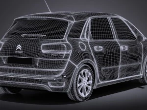Citroen C4 Picasso 2017 3D Model