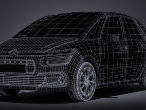 Citroen C4 Picasso 2017 Modelo 3D