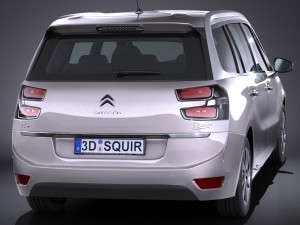 Citroen Grand C4 Picasso 2017 3D Model