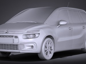 Citroen Grand C4 Picasso 2017 3D Model