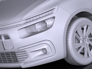 Citroen Grand C4 Picasso 2017 3D Model