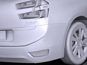 Citroen Grand C4 Picasso 2017 3D Model