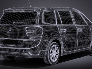 Citroen Grand C4 Picasso 2017 3D Model