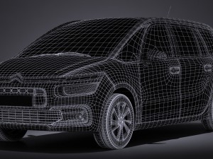 Citroen Grand C4 Picasso 2017 3D Model