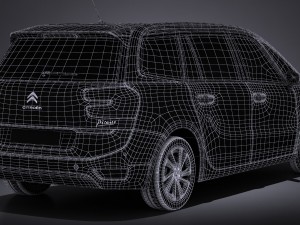 Citroen Grand C4 Picasso 2017 3D Model