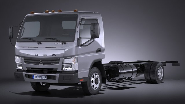 Mitsubishi Fuso Chassis 2016 3D मॉडल .c4d .max .obj .3ds .fbx .stl .blend