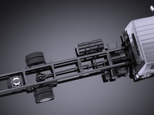 Mitsubishi Fuso Chassis 2016 3D मॉडल