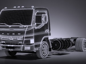 Mitsubishi Fuso Chassis 2016 3D मॉडल