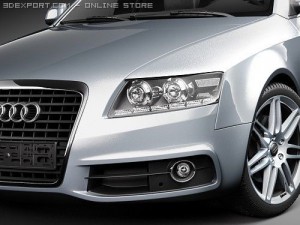 Audi A6 Sedan 2009 3D Model