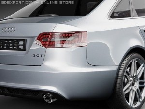 Audi A6 Sedan 2009 3D Model