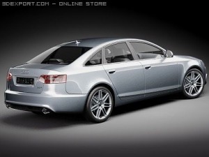 Audi A6 Sedan 2009 3D Model