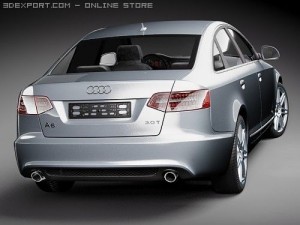 Audi A6 Sedan 2009 3D Model