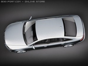 Audi A6 Sedan 2009 3D Model