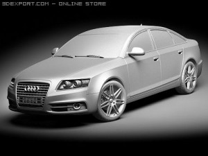 Audi A6 Sedan 2009 3D Model