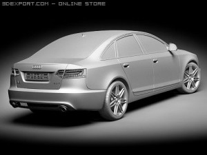 Audi A6 Sedan 2009 3D Model