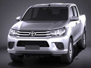 Toyota Hilux Double Cab 2016 Base 3D Model
