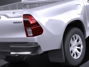 Toyota Hilux Double Cab 2016 Base 3D Model