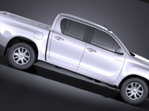 Toyota Hilux Double Cab 2016 Base 3D Model