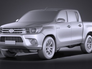 Toyota Hilux Double Cab 2016 Base 3D Model