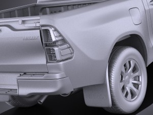 Toyota Hilux Double Cab 2016 Base 3D Model